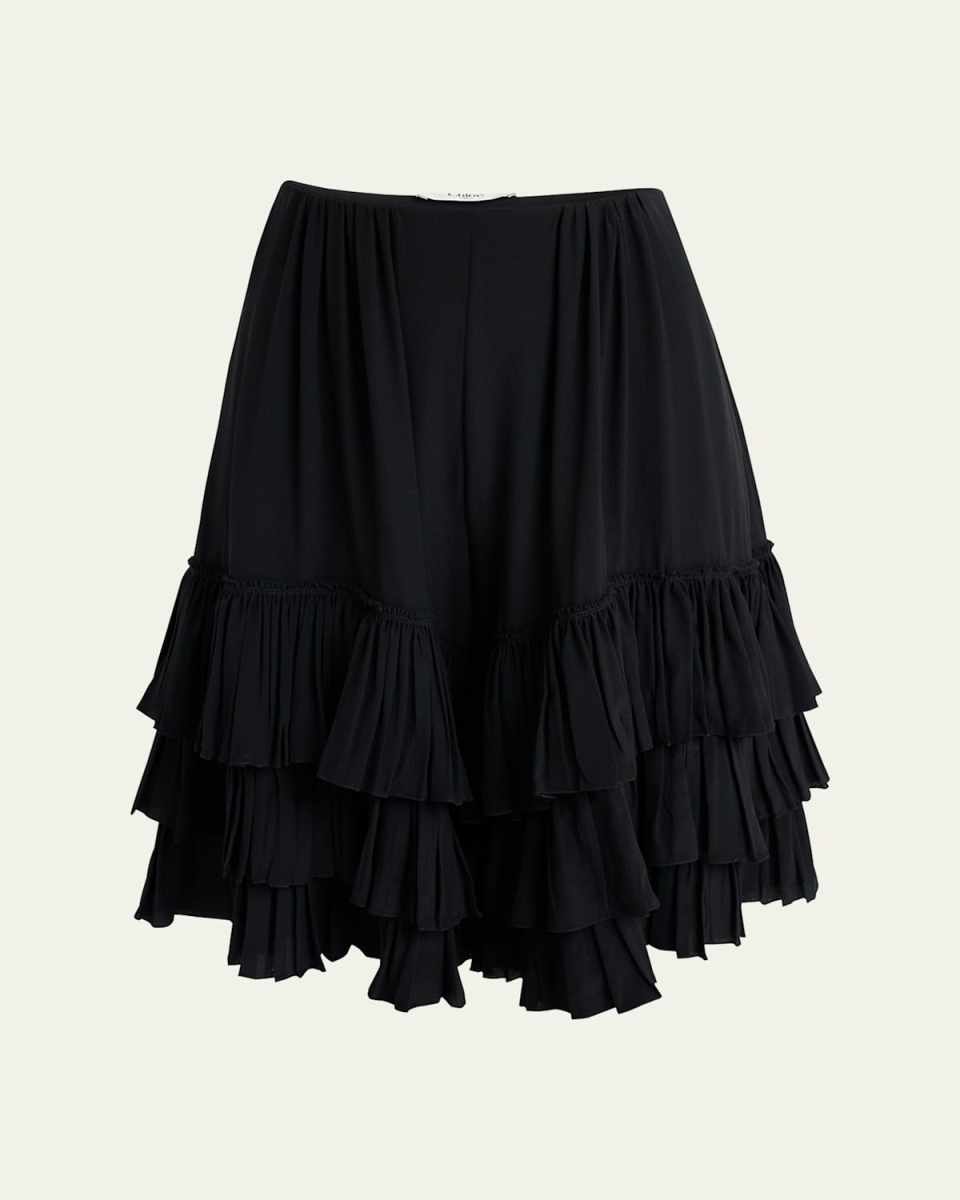 Ruffle Bermuda Shorts